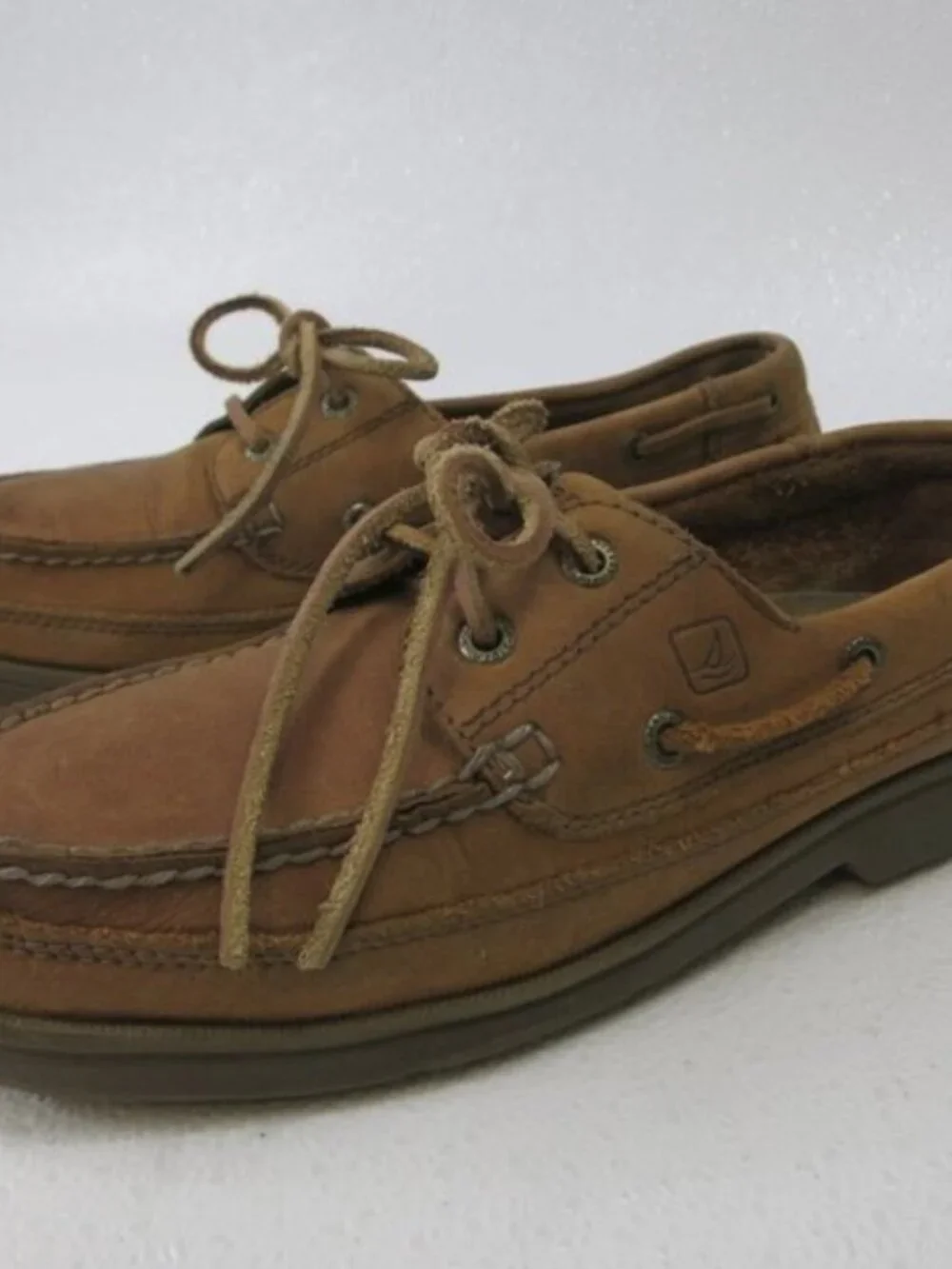Sperry Nubuck Leather Casual Comfort Deck Shoes Boat Men's Footwear Sz 8.5 M